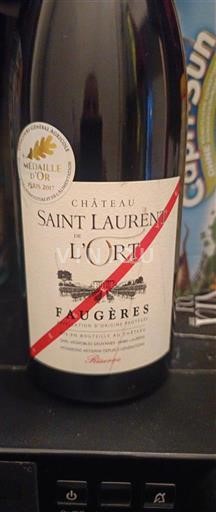 Languedoque Faugères Château Saint Laurent de l'Ort Réserve Não Sazonado