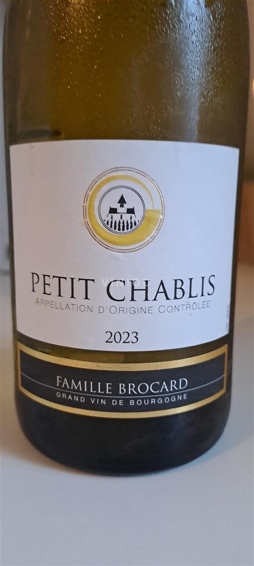 Burgundy Petit Chablis Famille Brocard 2023