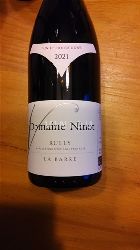 Burgundsko Rully Domaine Ninot La Barre 2021