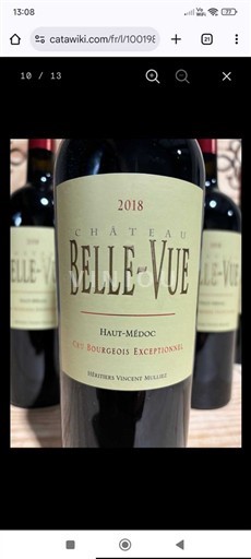 Bordeaux Haut-Médoc Château Belle-Vue 2018