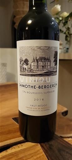 Bordeaux Haut-Médoc Château Lamothe-Bergeron 2018