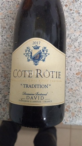Rhône Valley Côte-Rôtie Domaine Bertrand David Tradition 2017