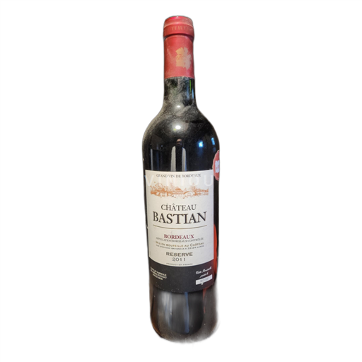 Vin Rouge sec Réserve Château Bastian 2011 France Bordeaux AOC