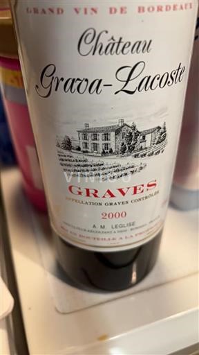 Bordeaux Graves Château Grava-Lacoste 2000