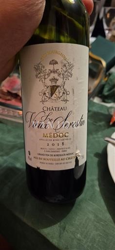 Bordeaux Médoc Château Le Vieux Serestin 2018