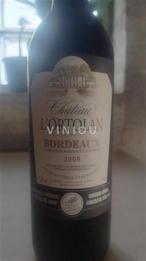 Bordéus Château L'Ortolan 2008