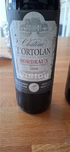 Bordeaux Château L'Ortolan 2008
