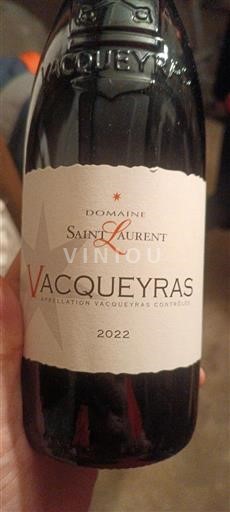 Rhône-dalen Vacqueyras Domaine Saint Laurent 2022