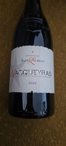 Rhône Valley Vacqueyras Domaine Saint Laurent 2022