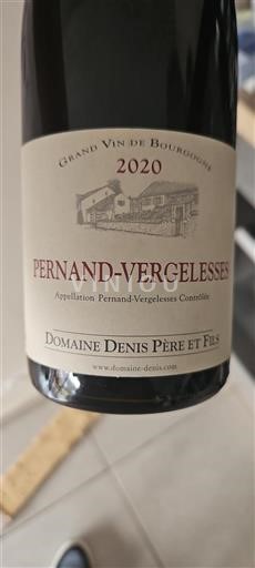 Borgonha Pernand-vergelesses Domaine Denis Père et Fils 2020