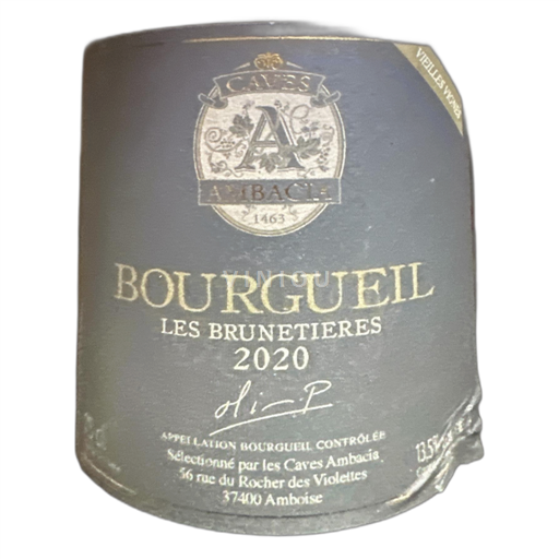 Loiredalen Bourgueil Caves de l'Ambacia Les Brunetières 2020