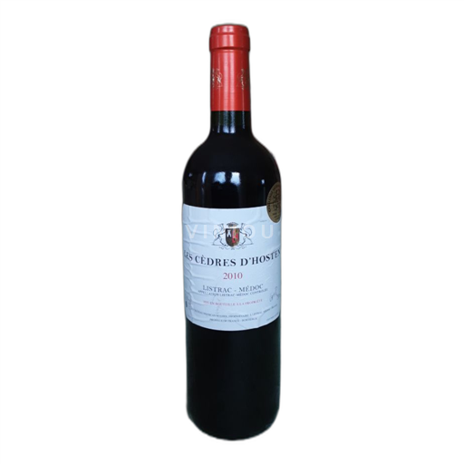 Vin Rouge sec Les Cèdres Château Hosten 2010 France Bordeaux Listrac-Médoc AOC