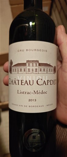 Bordo Листрак-Медок Château Capdet 2013