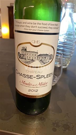 Bordeaux Moulis-en-Médoc château chasse spleen 2012