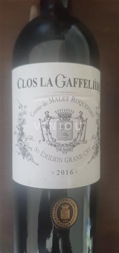 Bordeaux Saint-Émilion clos la gaffelière  2016