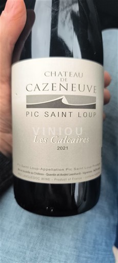 Languedoc Pic-saint-loup Chateau de Cazeneuve Les Calcaires 2021