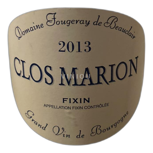 Borgoña Fixin Domaine Fougeray de Beauclair Clos Marion 2013