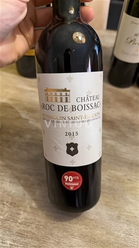 Bordeaux Puisseguin-saint-émilion Château Roc de Boissac 2015