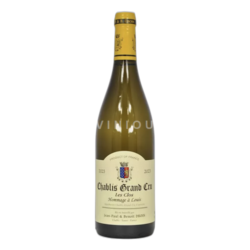 Burgundy Chablis Grand Cru Jean-Paul et Benoît Droin "Les Clos - Hommage à Louis" 2023