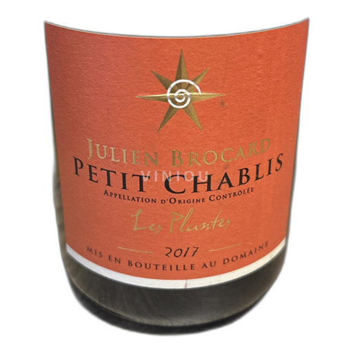 Burgundi Petit-chablis Julien Brocard Les Plantes 2017