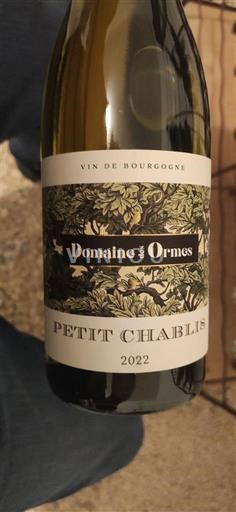 Borgogna Petit-chablis Domaine des Ormes 2022