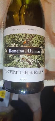 Borgogna Petit-chablis Domaine des Ormes 2022