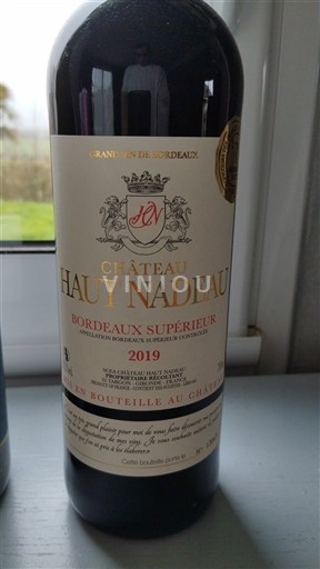 Bordoja Bordeaux Supérieur Château Haut Nadeau 2019
