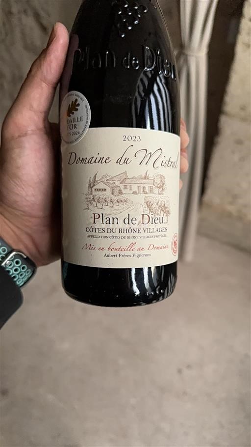 Rhônedalen Côtes-du-Rhône-Villages Domaine du Mistral Plan de Dieu 2023