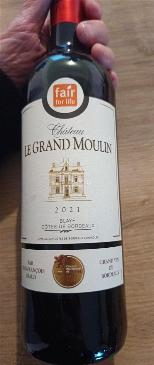 Bordeaux Blaye-Côtes-de-Bordeaux Château Le Grand Moulin 2021