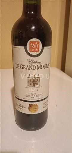 Bordeaux Blaye-Côtes-de-Bordeaux Château Le Grand Moulin 2021