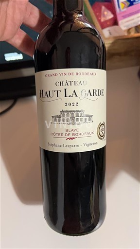Bordeaux Blaye Côtes de Bordeaux Château Haut La Garde 2022