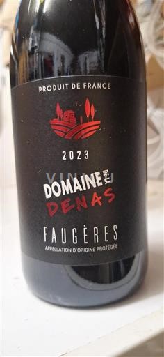 Wines Rouge sec Domaine de la Denas 2023 France Languedoc Faugères AOC