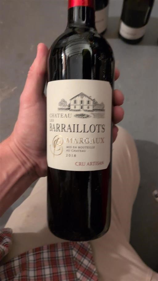 Burdeos Margaux Château Les Barraillots 2018