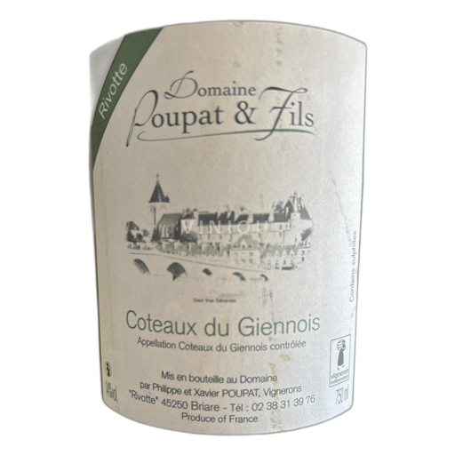 Loirevallei Coteaux-du-giennois Domaine Poupat & Fils Rivotte 2015