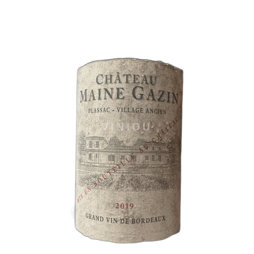 Vin Rouge sec Château Maine Gazin 2019 France Bordeaux Côtes-de-Bordeaux AOC