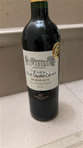 Bordeaux Chateau Haut Grand Champ 2015