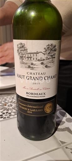 Bordoja Bordo Chateau Haut Grand Champ 2015