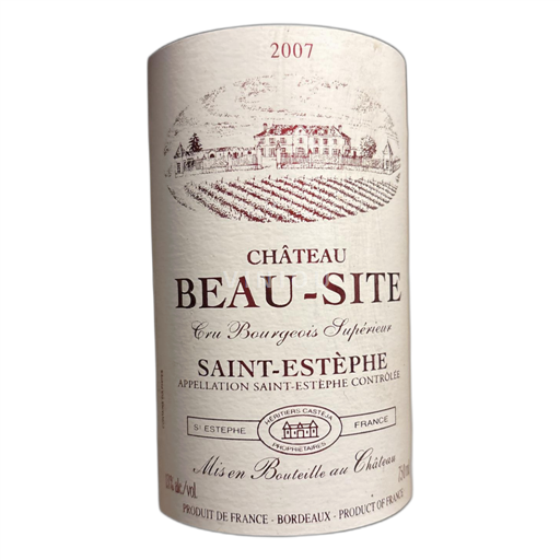 Bordeaux Saint-Estèphe Château Beau-Site 2007