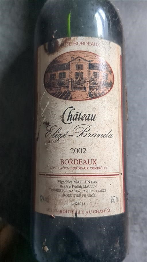 Bordeaux Château Elize Branda 2002