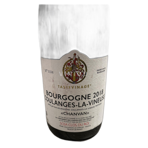 Burgundi Bourgogne Coulanges-la-Vineuse SCEA Clos du Roi Chanvan 2018