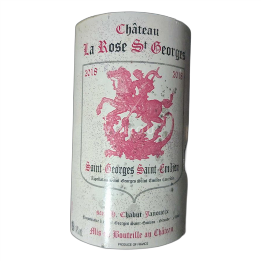Bordeaux Saint-Georges-Saint-Émilion Château La Rose St Georges 2018