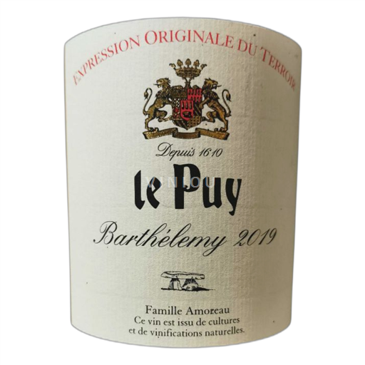 Bordeaux Not Specified Château Le Puy Barthélémy 2019