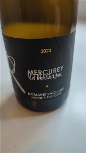 Borgogna Mercurey Domaine Raquillet La Brigadière 2023