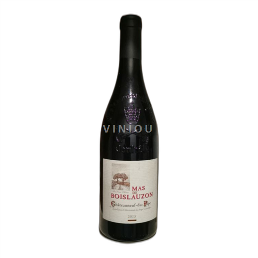 Vin Rouge sec Les Deux Chênes Mas de Boislauzon 2015 France Vallée du Rhône Châteauneuf-du-pape AOC