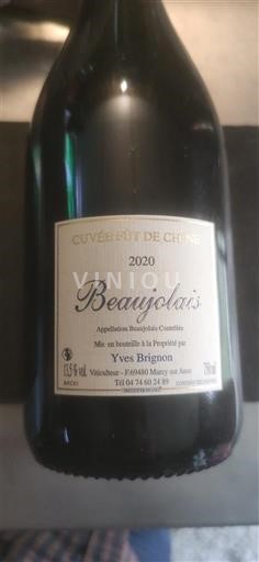 Beaujolais Yves Brignon Fût de Chêne 2020
