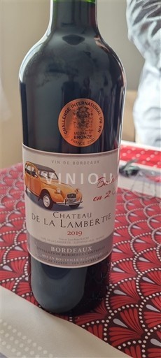 Bordeaux Château de La Lamberterie 2019