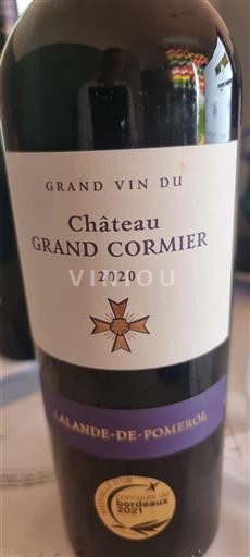 Bordeaux Lalande-de-Pomerol Château Grand Cormier 2020
