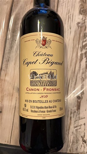 Bordeaux Canon-Fronsac Château Capet Bégaud 2019