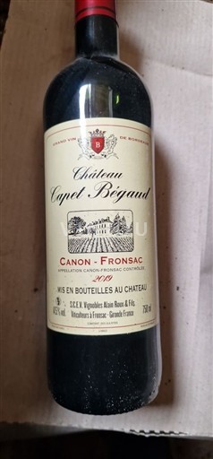 Bordeaux Canon-Fronsac Château Capet Bégaud 2019