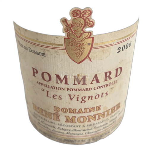 Bourgogne Pommard Domaine René Monnier Les Vignots 2006